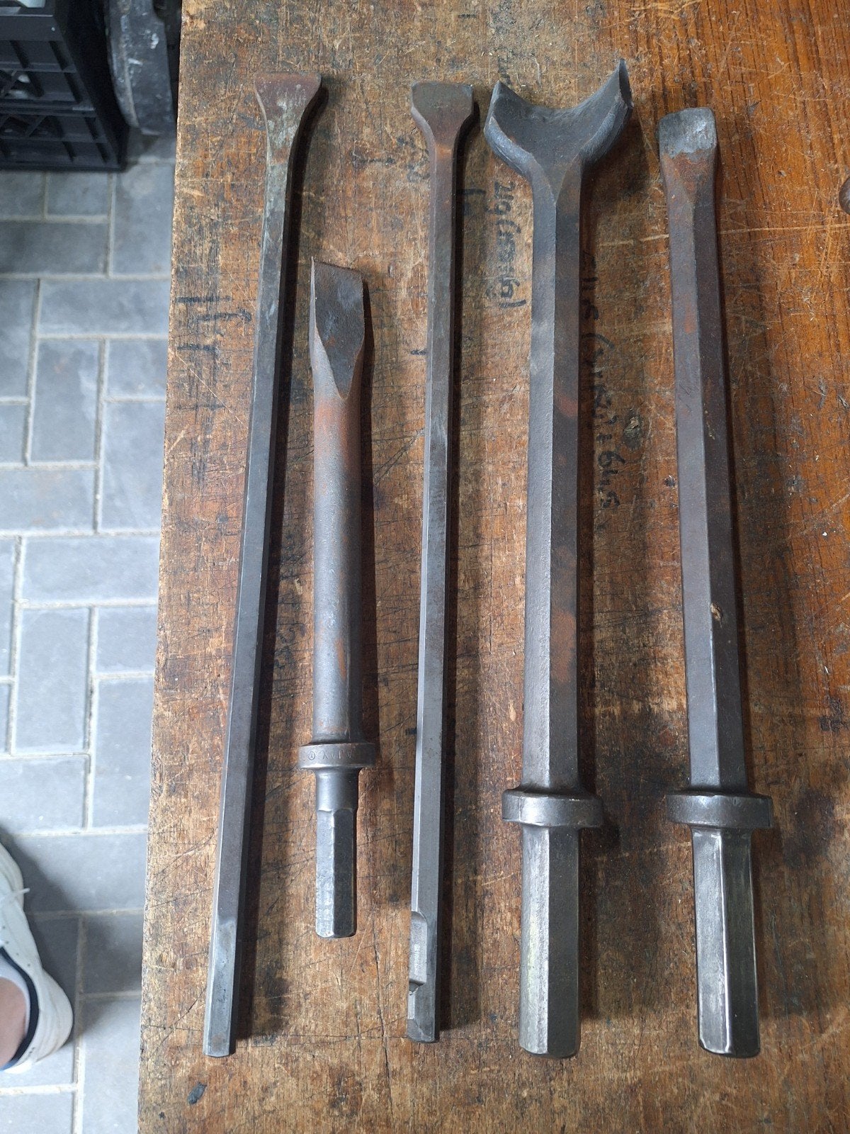 Set van 5 gebruikte beitels voor diverse klussen, Ophalen, Gebruikt, Beitel, Overige merken