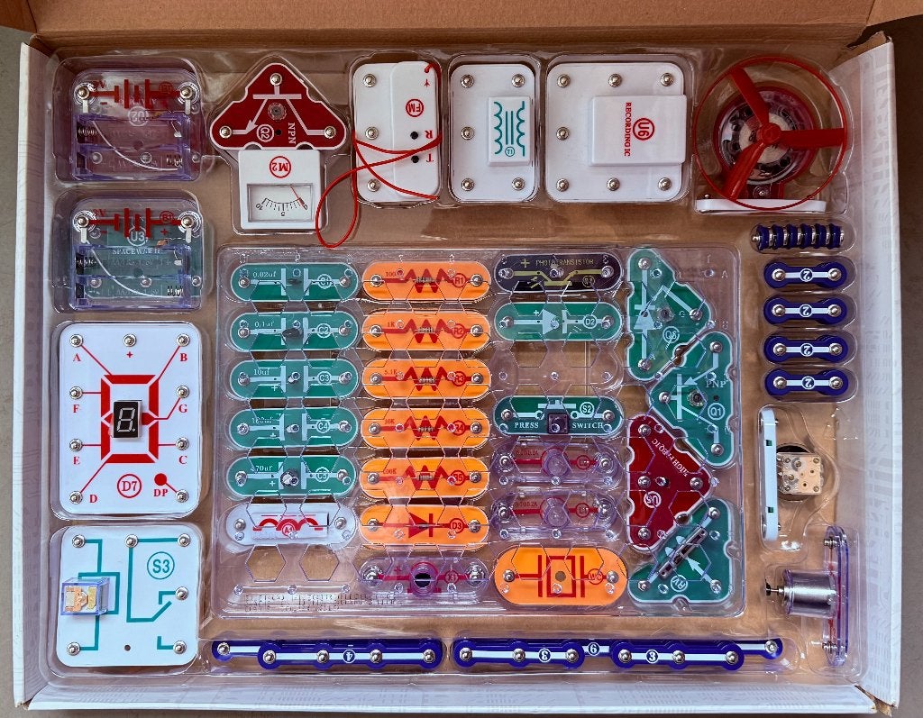 Snap Circuits Pro Plus SC-510 elektronica bouwdoos, Ophalen, Zo goed als nieuw, Elektronica, Met licht