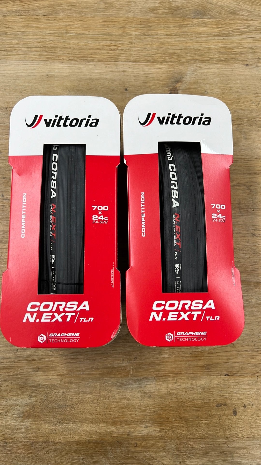 Set 24mm Vittoria corsa Next TLR, Band, Verzenden, Racefiets, Nieuw