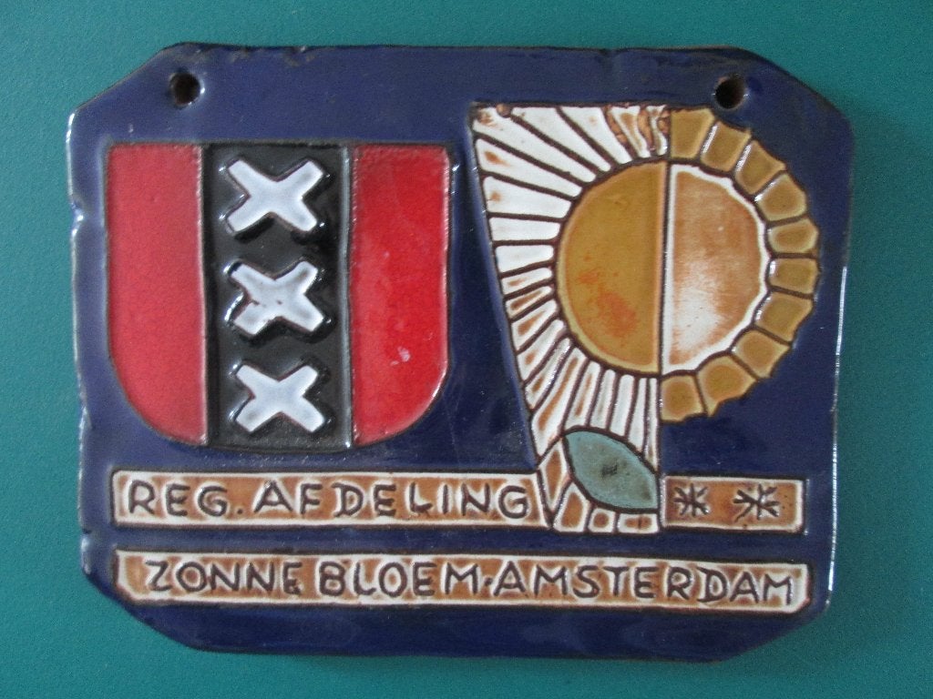 De Zonnebloem Amsterdam Henk Potters stadswapen, Ophalen of Verzenden