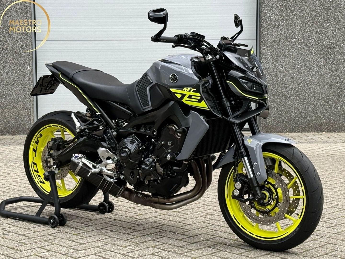 Yamaha MT09 Night Fluo Termignoni BOMVOL Carbon UNIEK MT 09, Motoren, Bedrijf, Meer dan 35 kW, YAMAHA, Onbekend