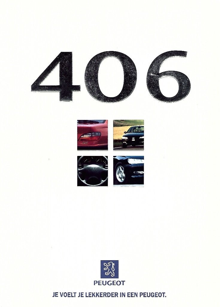 Brochure Peugeot 406 1996, Ophalen of Verzenden, Gelezen, Peugeot