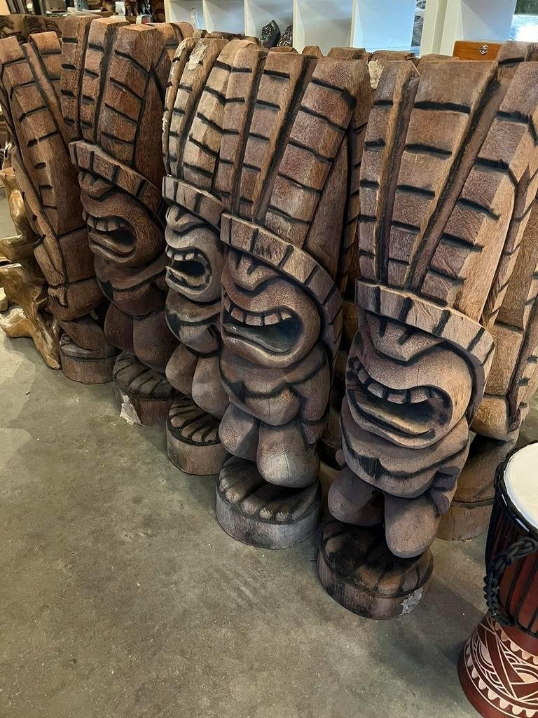 Tiki Beeld 1Meter  / Beeld Groot (hand gesneden), Ophalen