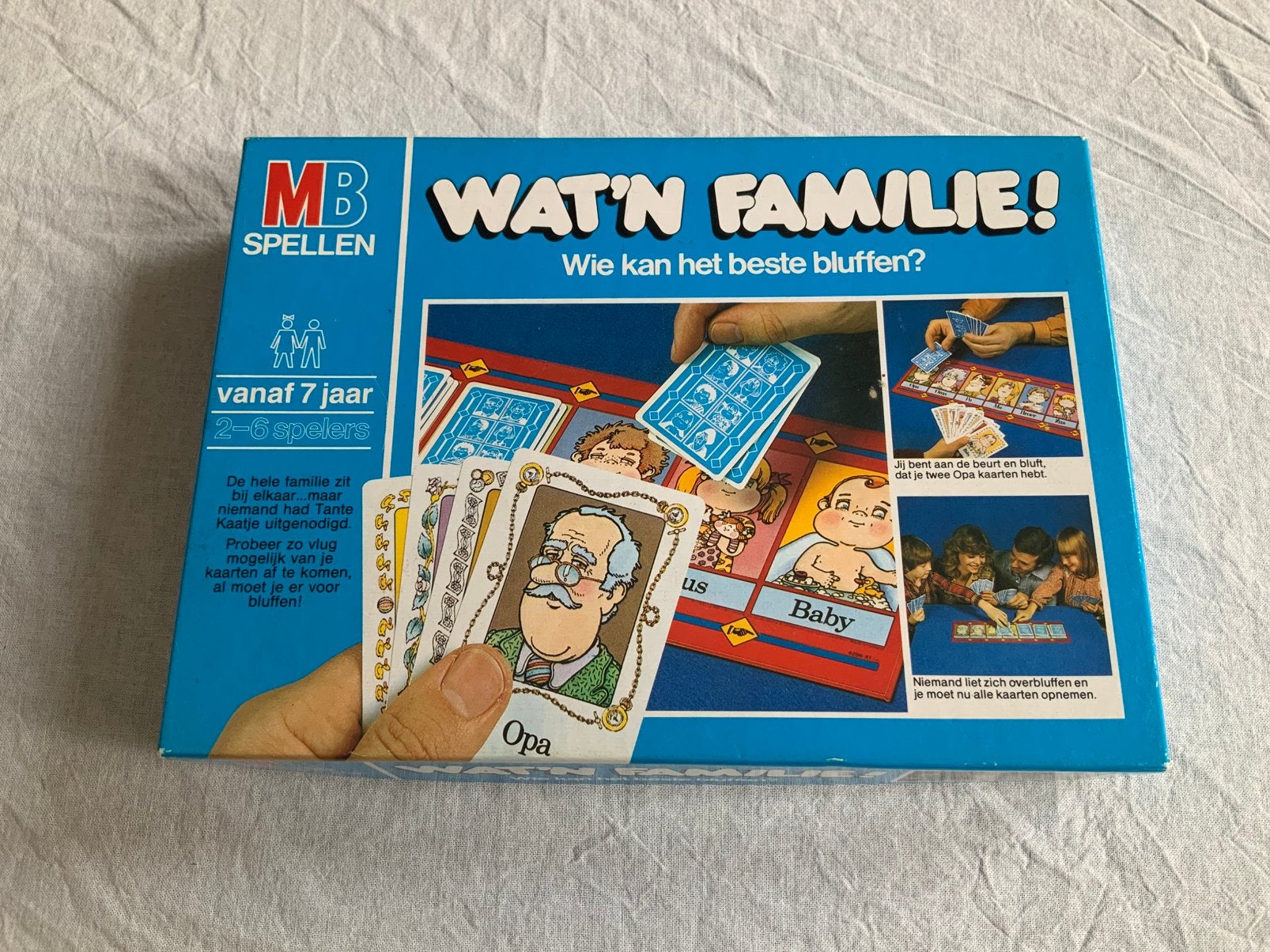 Wat 'n Familie, Een of twee spelers, Ophalen of Verzenden, Gebruikt, MB Spellen