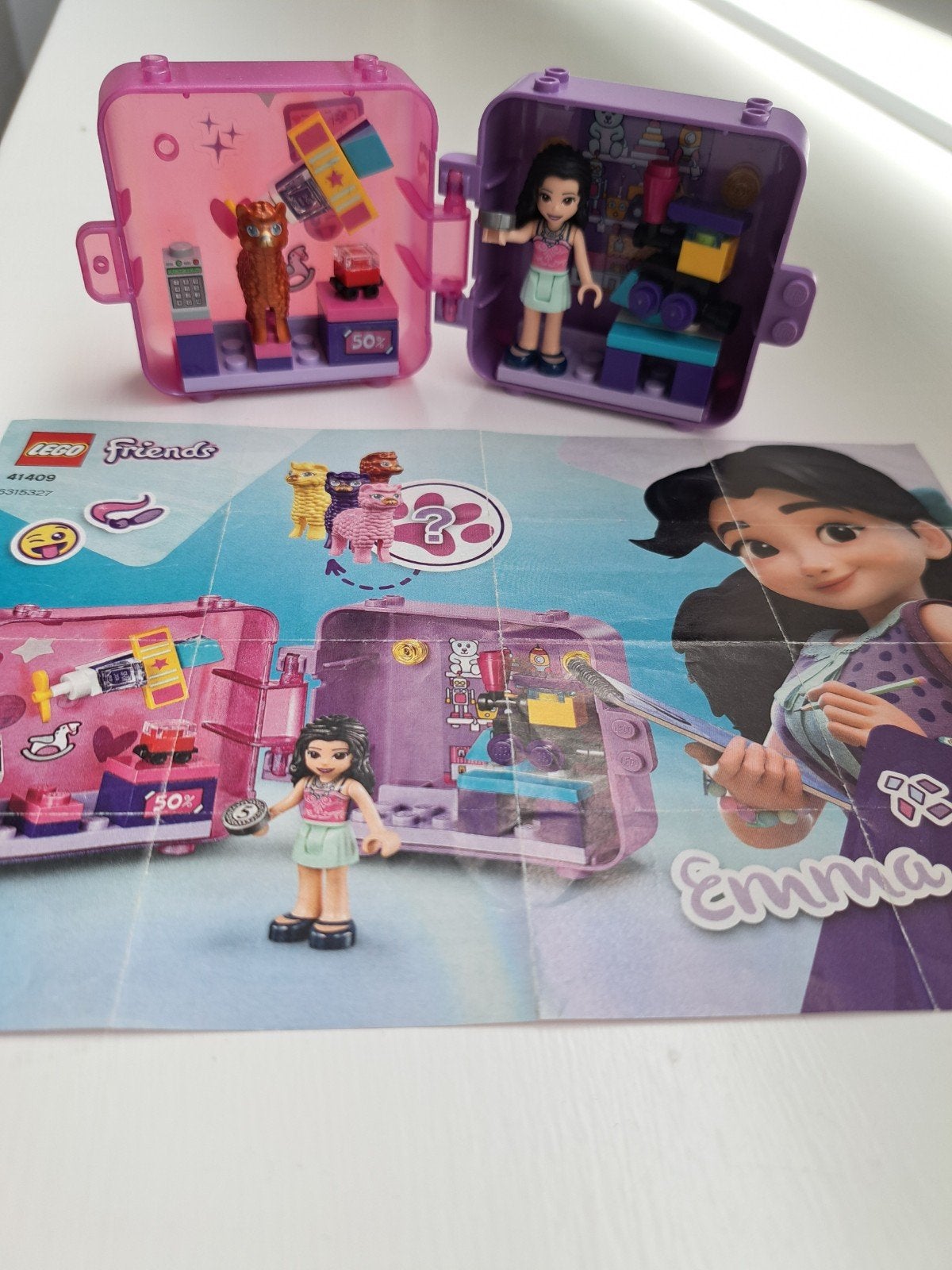 Lego Friends Emma's Modekubus 41409, Ophalen of Verzenden, Zo goed als nieuw, Overige merken
