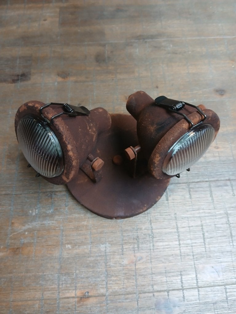 Brilliant BENTLI Spotlamp 2xGU10 Roest, Ophalen, Inclusief lichtbron, GU10, Schijnwerper