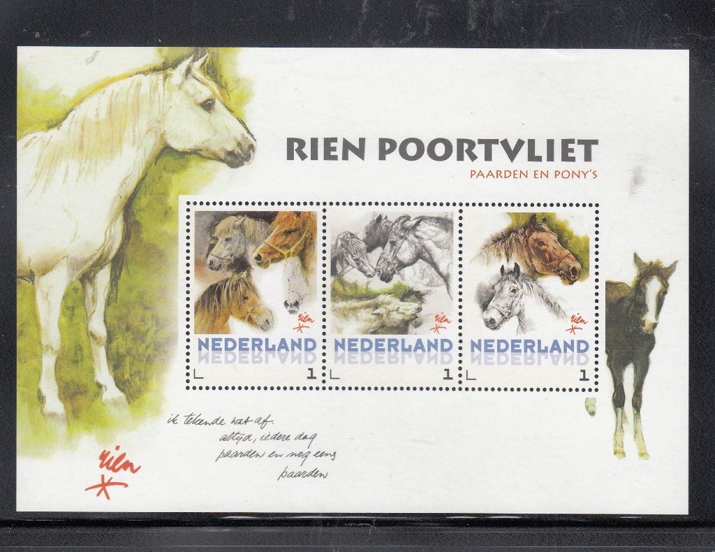 Persoonlijke Rien Poortvliet nr 3012-D-25 paarden en pony's, Postzegels en Munten, Ophalen of Verzenden, Na 1940, Postfris
