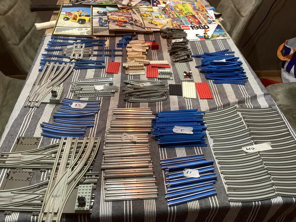Lego rails + instructie boekje 1980 wissels vintage, Ophalen of Verzenden, Gebruikt