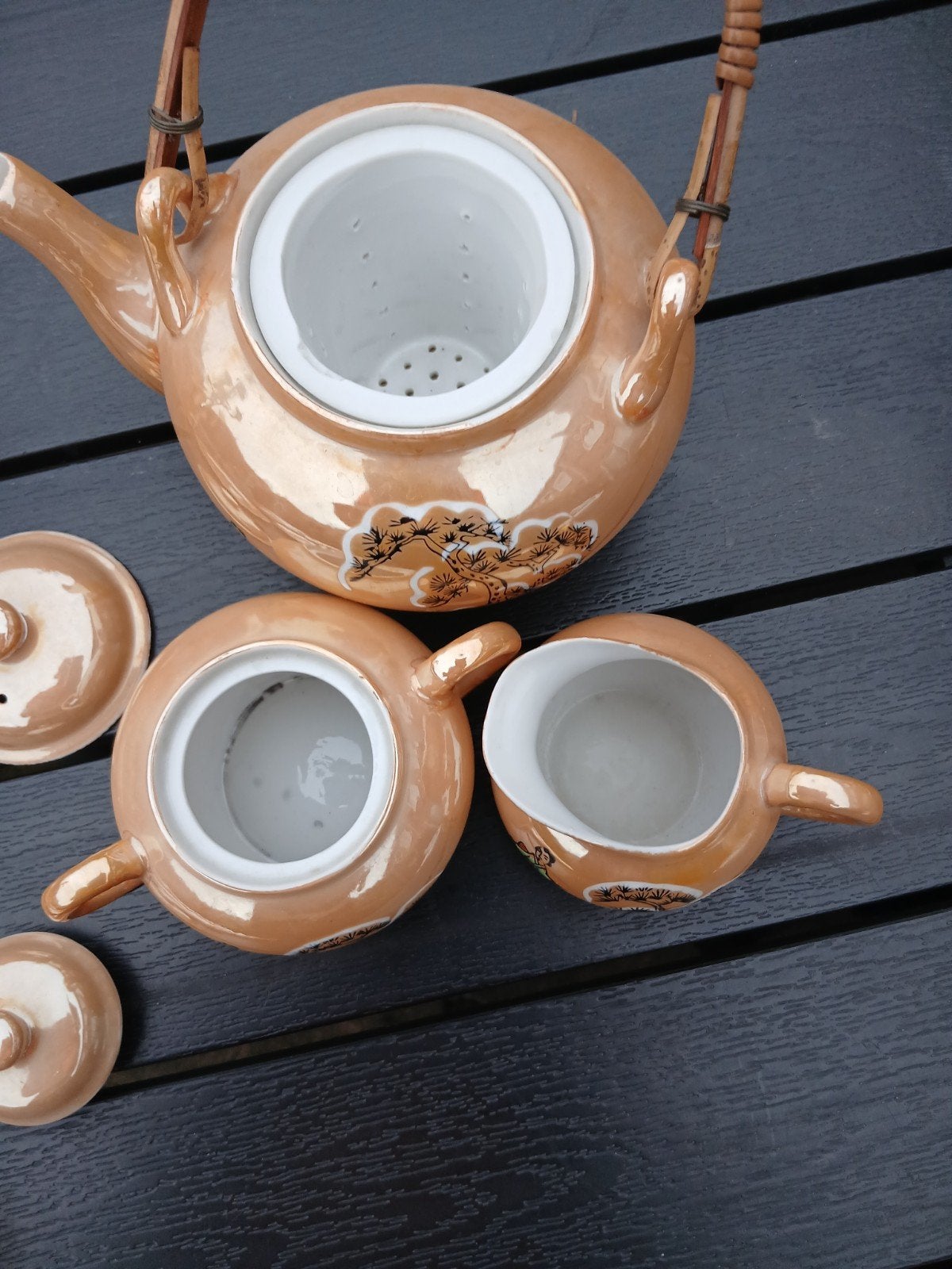 eierschaal porselein servies  jaar 1940-1950, Ophalen