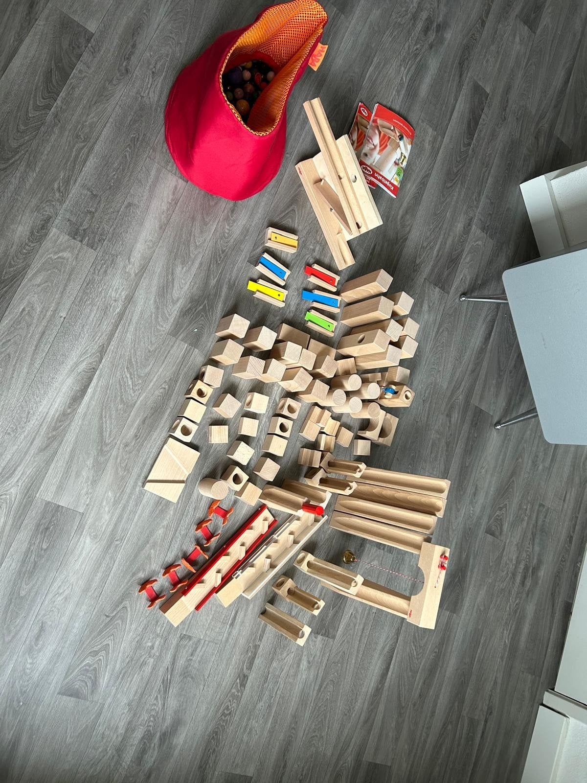 HABA knikkerbaan met veel extra onderdelen, Kinderen en Baby's, Ophalen of Verzenden, Zo goed als nieuw, Overige merken