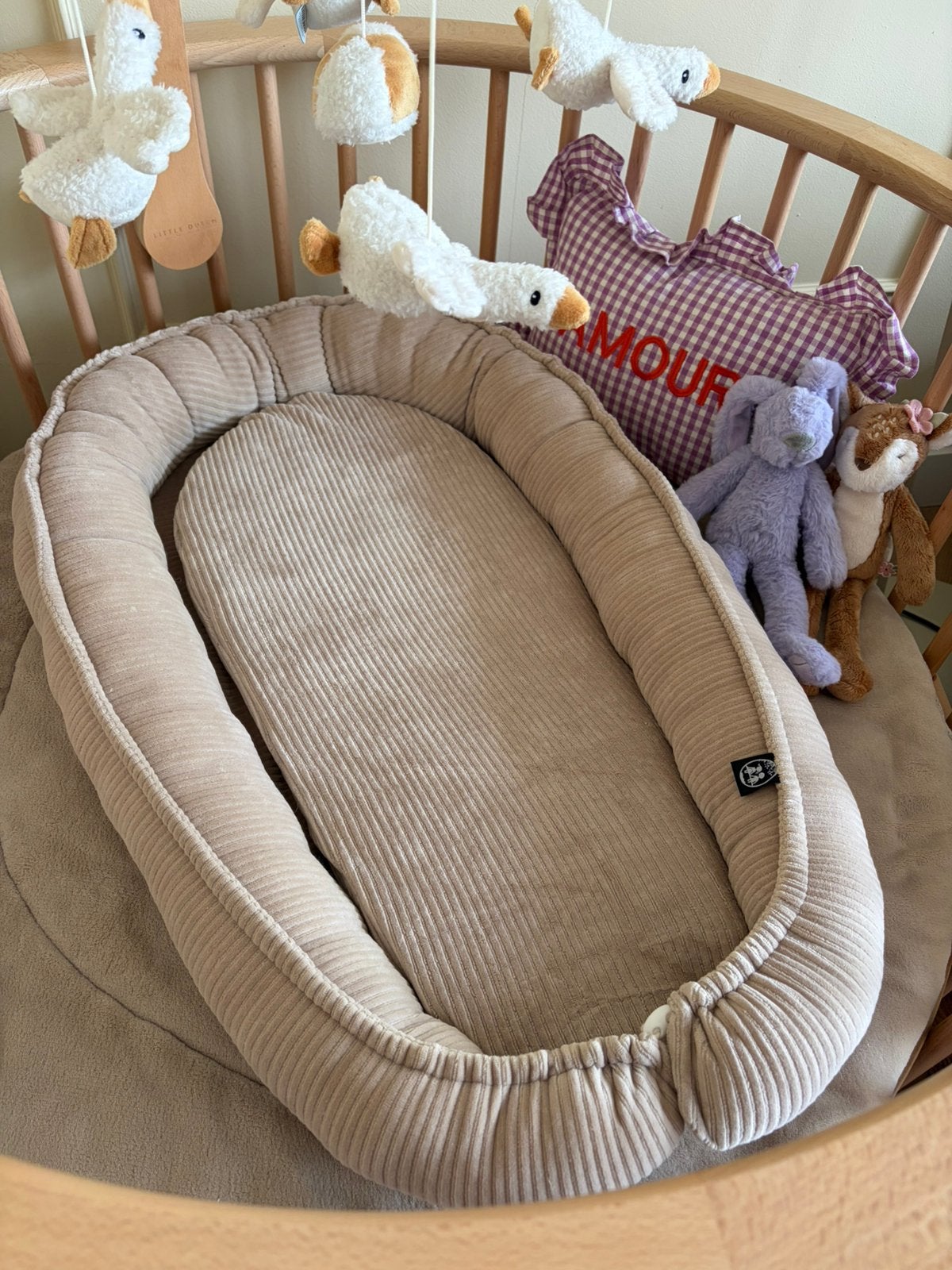 Babynestje beige rib, Ophalen, Gebruikt, Overige typen
