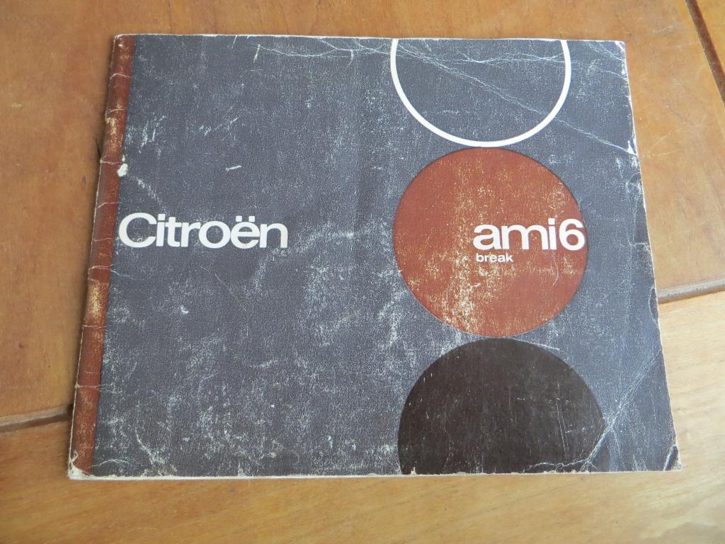 Instructieboekje Citroen Ami 6 Break 1967, Ophalen of Verzenden