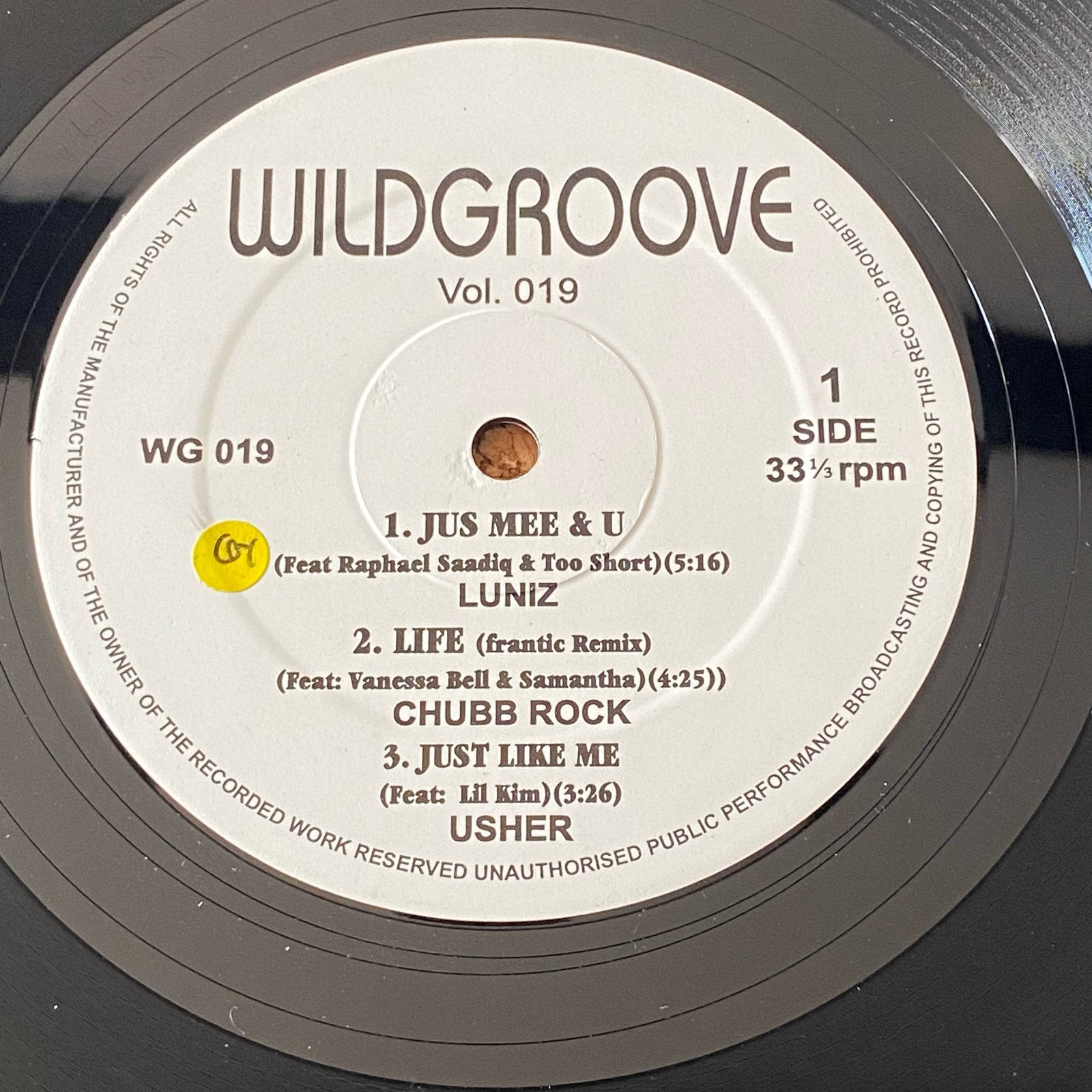 Wildgroove Vol. 019 Vinyl - Luniz, Chubb Rock, Usher, Cd's en Dvd's, Vinyl | Hiphop en Rap, Verzenden, Gebruikt