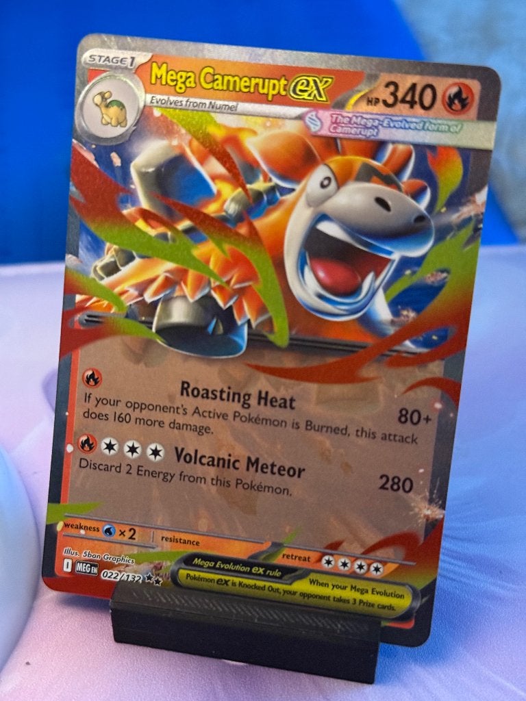 Mega Camerupt EX Pokémon Kaart 022/132, Verzenden, Nieuw, Losse kaart, Foil