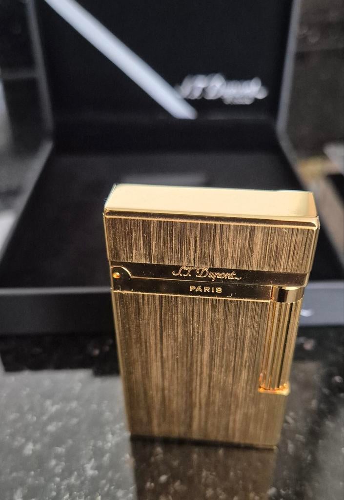 Prachtige Luxe gouden S.T. Dupont aansteker, Ophalen of Verzenden, Aansteker