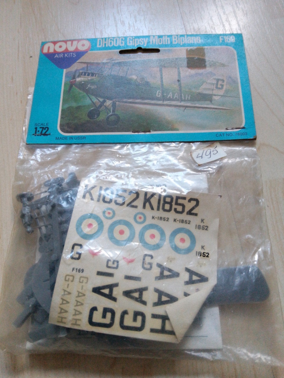 Novo DH60G Gipsy Moth Biplane, Ophalen of Verzenden, 1:72 tot 1:144, Overige merken