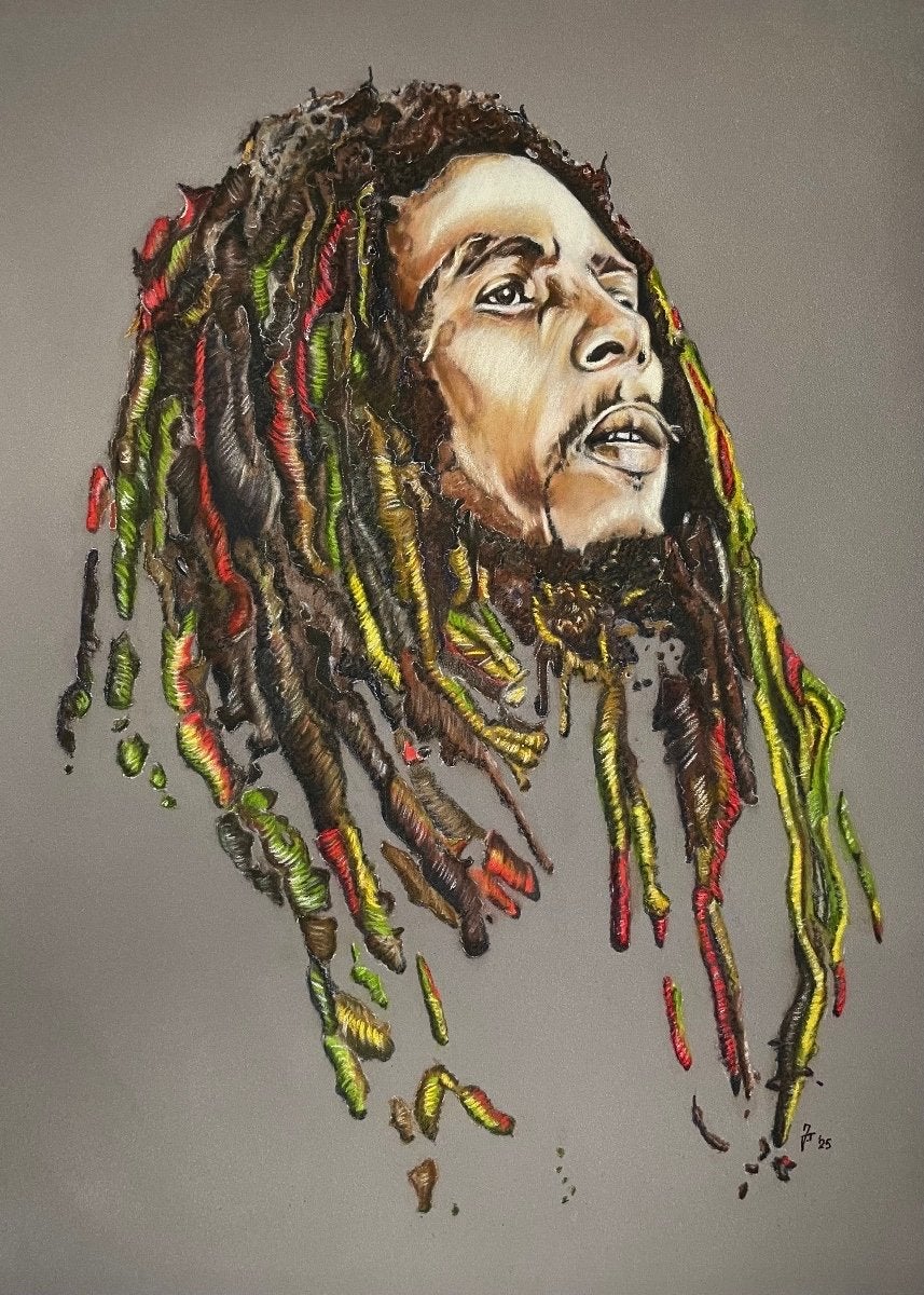 Bob Marley Artprint 30x40cm Limited Edition, Ophalen of Verzenden, Print, Print/reproductie, Genummerd