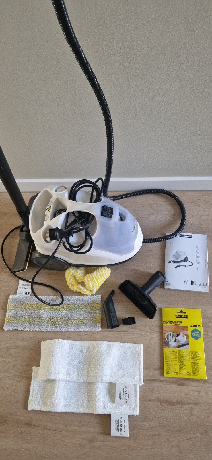 karcher stoomreiniger voor vloer, Witgoed en Apparatuur, Stoomapparaten, Ophalen, Zo goed als nieuw, Stoomreiniger