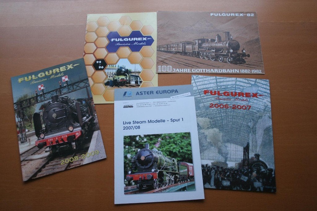 Kataloge + Broschüren Fulgurex 5x, Ophalen of Verzenden, Gebruikt, Trein, Boek of Tijdschrift