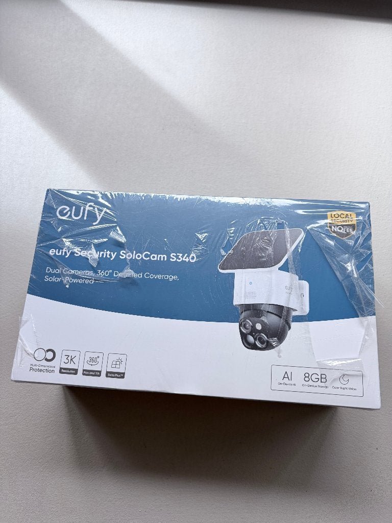 Nieuwe Eufy Security SoloCam S340 - Solar, 3K, 360, Ophalen of Verzenden, Nieuw, Buitencamera