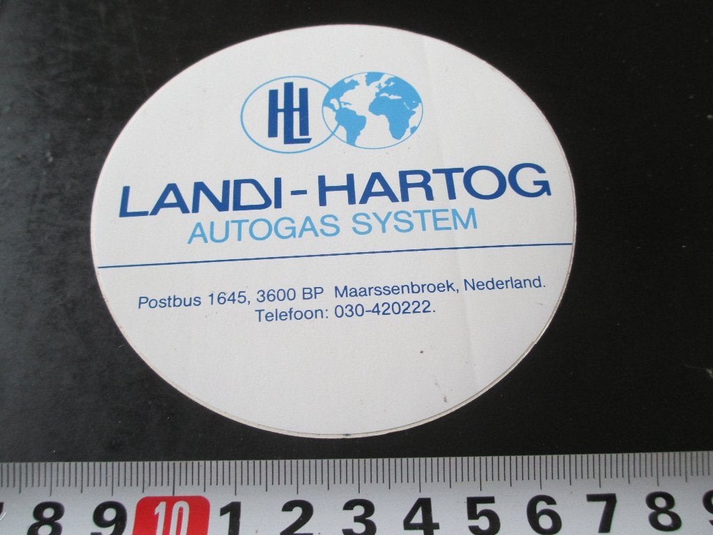 sticker maarssenbroek LANDI-HARTOG autogas system, Ophalen, Zo goed als nieuw