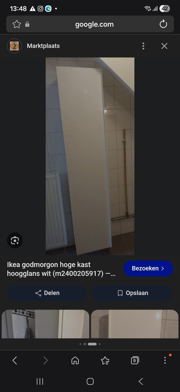 IKEA GODMORGON badkamerkast met plankjes, Ophalen, Gebruikt