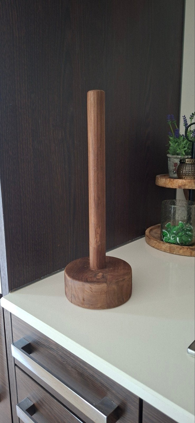 Houten keukenrolhouder, Ophalen of Verzenden