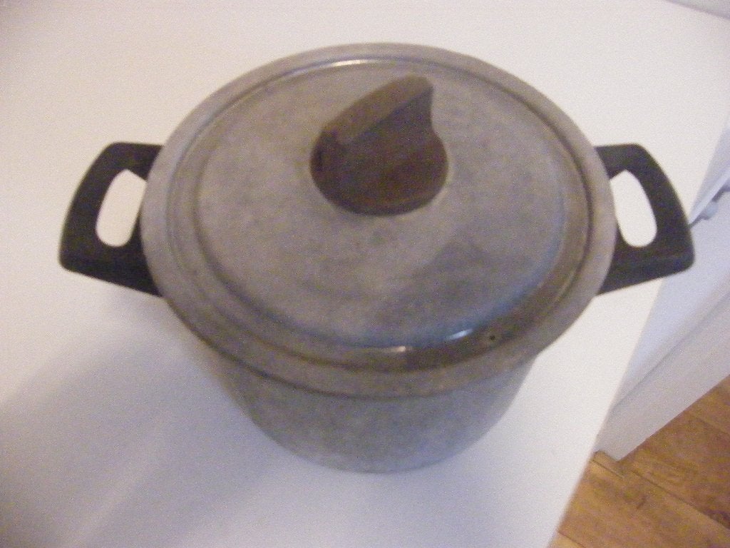 aluminium kookpan, Kookpan of Snelkookpan, Gebruikt, Keramische plaat, Aluminium