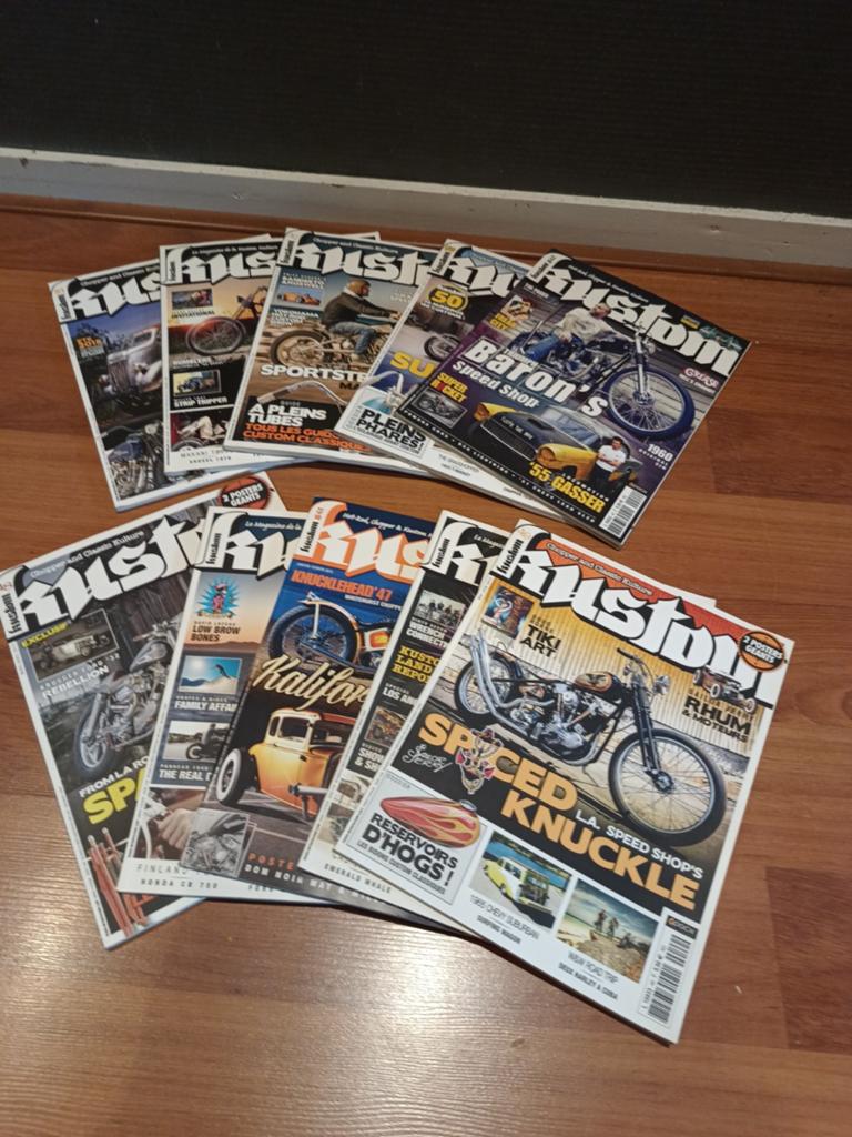 10x Kustom motor & Hot Rod tijdschift, Ophalen of Verzenden, Zo goed als nieuw, Overige typen