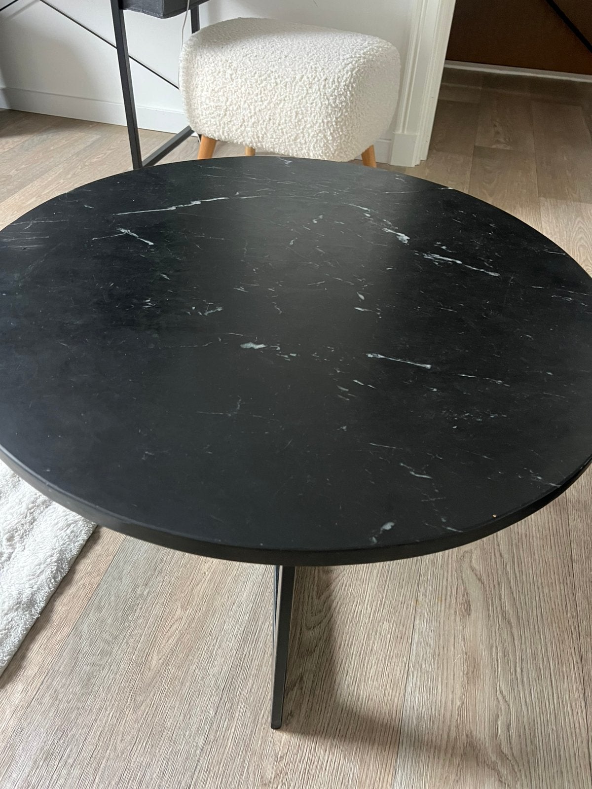 Salon tafel, Ophalen, Rond, Zo goed als nieuw, Overige materialen
