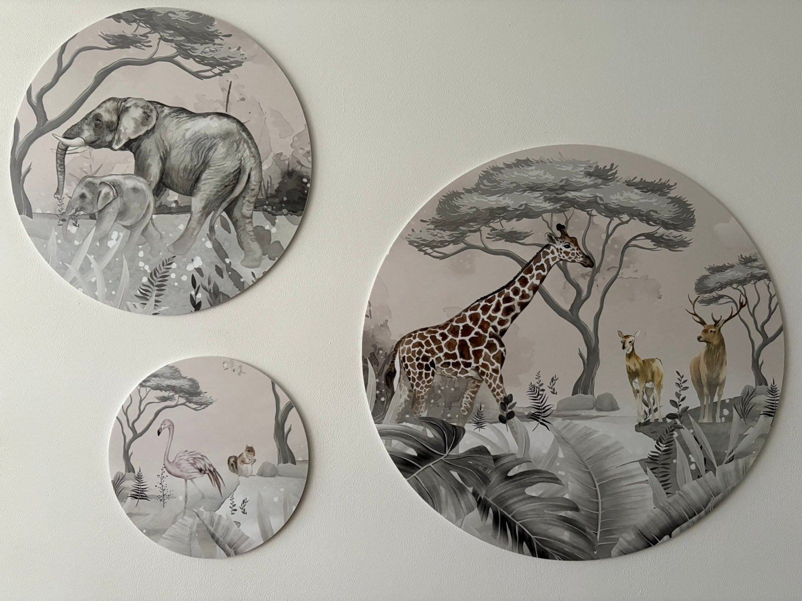 Muurcirkels Forex babykamer (3 stuks), Ophalen, Wanddecoratie