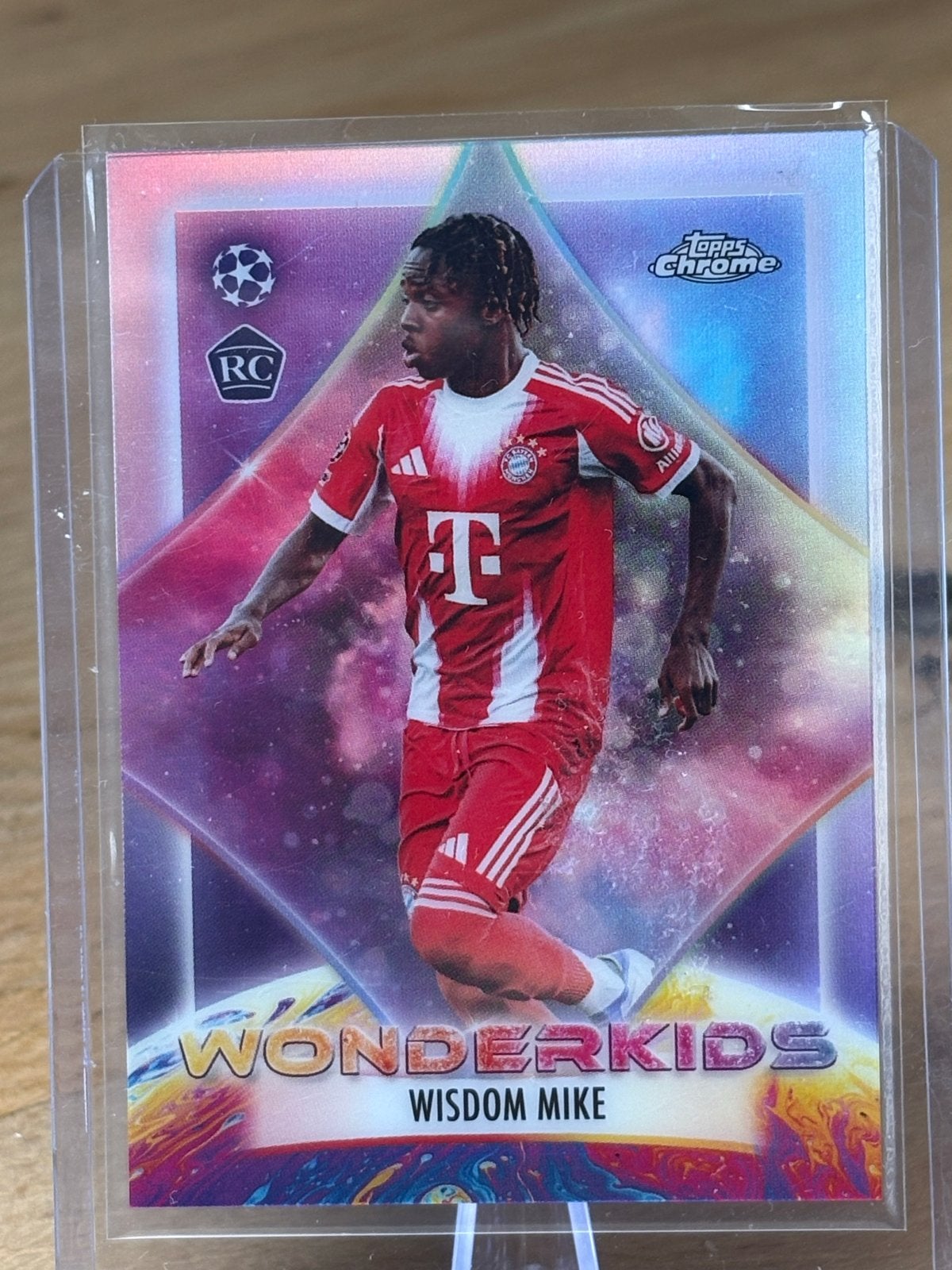 Topps Chrome Wonderkids Wisdom Mike RC Voetbalkaart, Ophalen of Verzenden, Zo goed als nieuw, Buitenlandse clubs, Spelerskaart