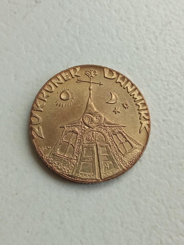 Denemarken 20 kronen 1992., Ophalen of Verzenden, Overige landen, Losse munt