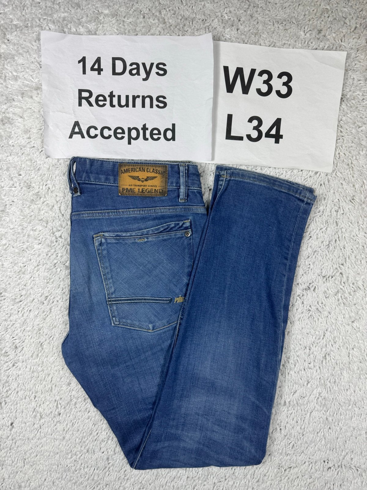 PME Legend Commander 3.0 Jeans Relaxed Fit W33 L34 3654, Blauw, Ophalen of Verzenden, H, H