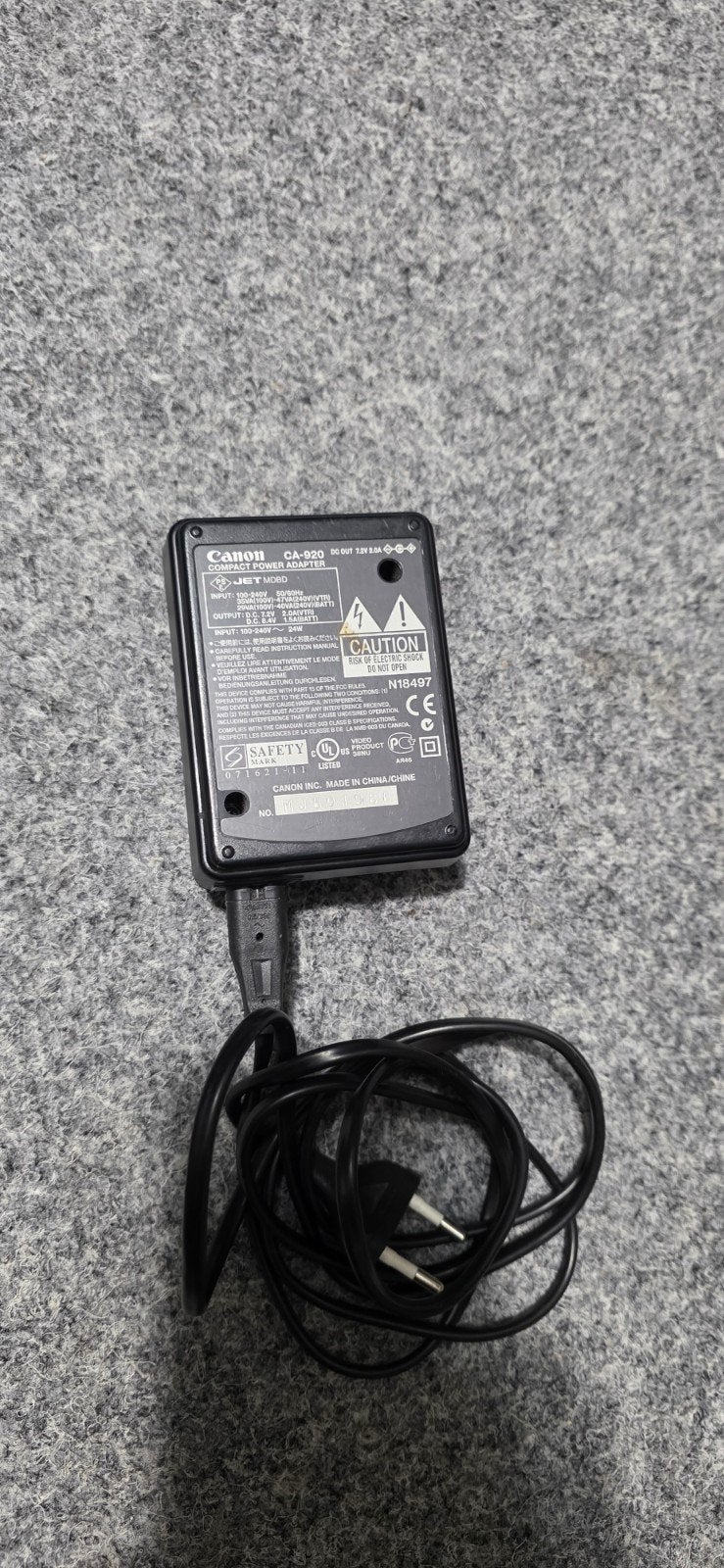 Foto 2 van Canon CA-920 Acculader – Origineel