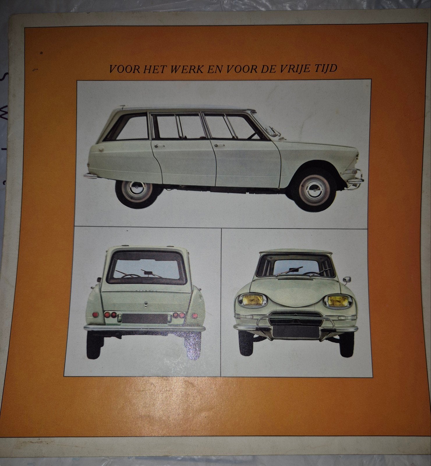 CITROEN AMI 6 ORIGINELE NEDERLANDSTALIGE RECLAMEFOLDER, Ophalen of Verzenden