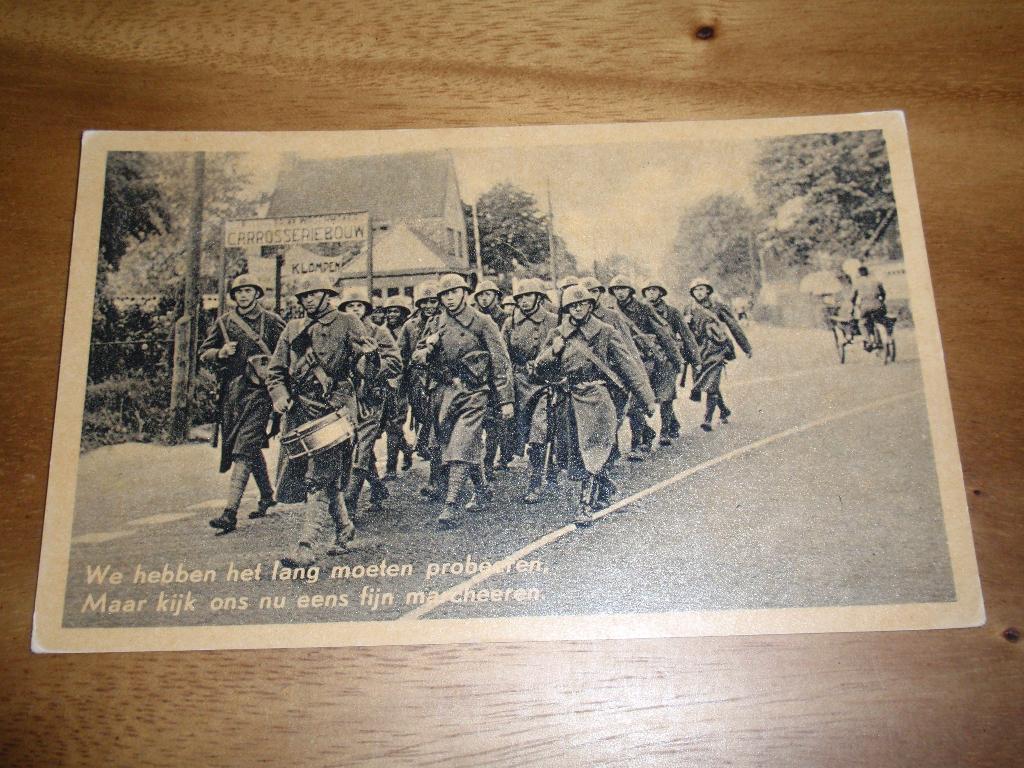 Mobilisatiekaart Mobilisatie Soldatenkaart Militair Marcheer, Verzenden, 1940 tot 1960, Ongelopen, Politiek en Historie