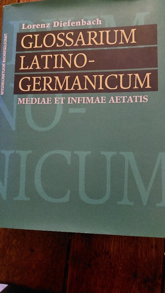 GLOSSARIUM LATINO-GERMANICUM mediae et infimiae aetatis, Latijn, Overige uitgevers, Ophalen of Verzenden, Zo goed als nieuw
