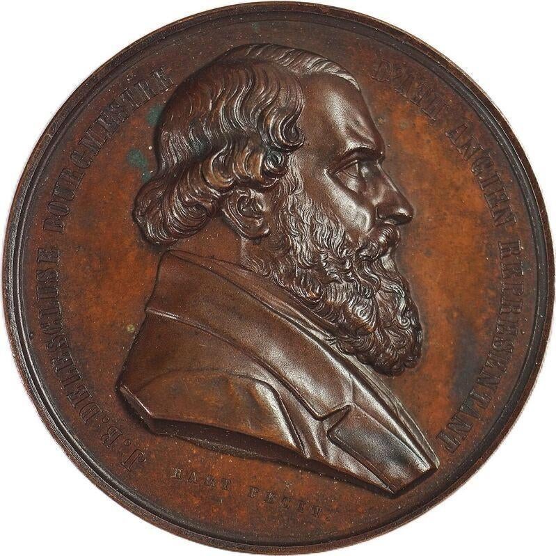 België penning, 1852, Delescluse Ath, Hart, VF, Ophalen of Verzenden, Brons, Buitenland