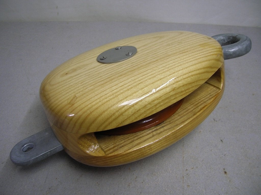 Grote houten Blokken, Katrollen voor staaldraad en/of touw, Ophalen of Verzenden, Nieuw, Lijn of Blok