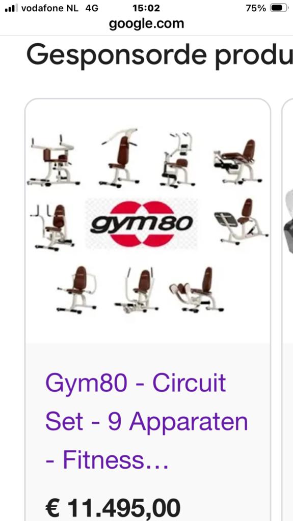 Hydraulisch Fitness Circuit - 10 Stuks Wit/Rood - ZGAN, Sport en Fitness, Fitnessapparatuur, Ophalen, Krachtstation, Armen, Zo goed als nieuw