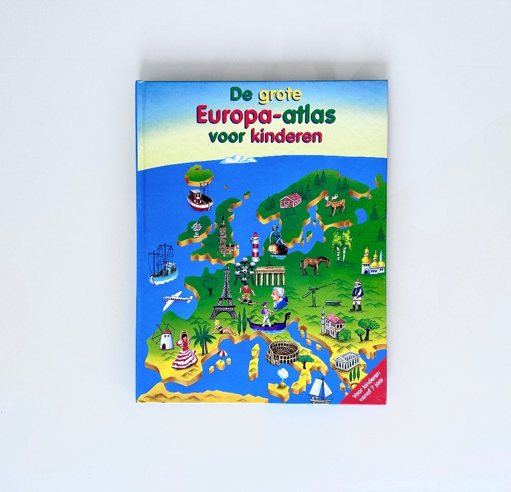 De Grote Europa-atlas voor Kinderen - Educatief Boek, Boeken, Encyclopedieën, Zo goed als nieuw, Los deel, Algemeen, Ophalen