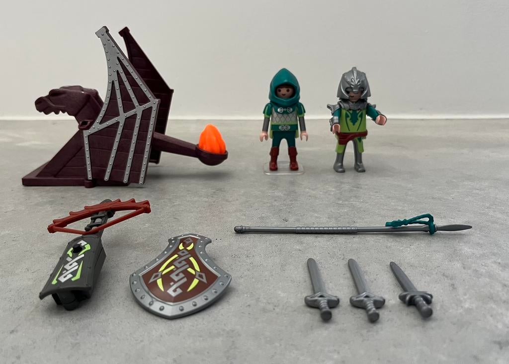 Playmobil 4840 Drakenridders met katapult helemaal compleet, Kinderen en Baby's, Speelgoed | Playmobil, Ophalen of Verzenden, Zo goed als nieuw