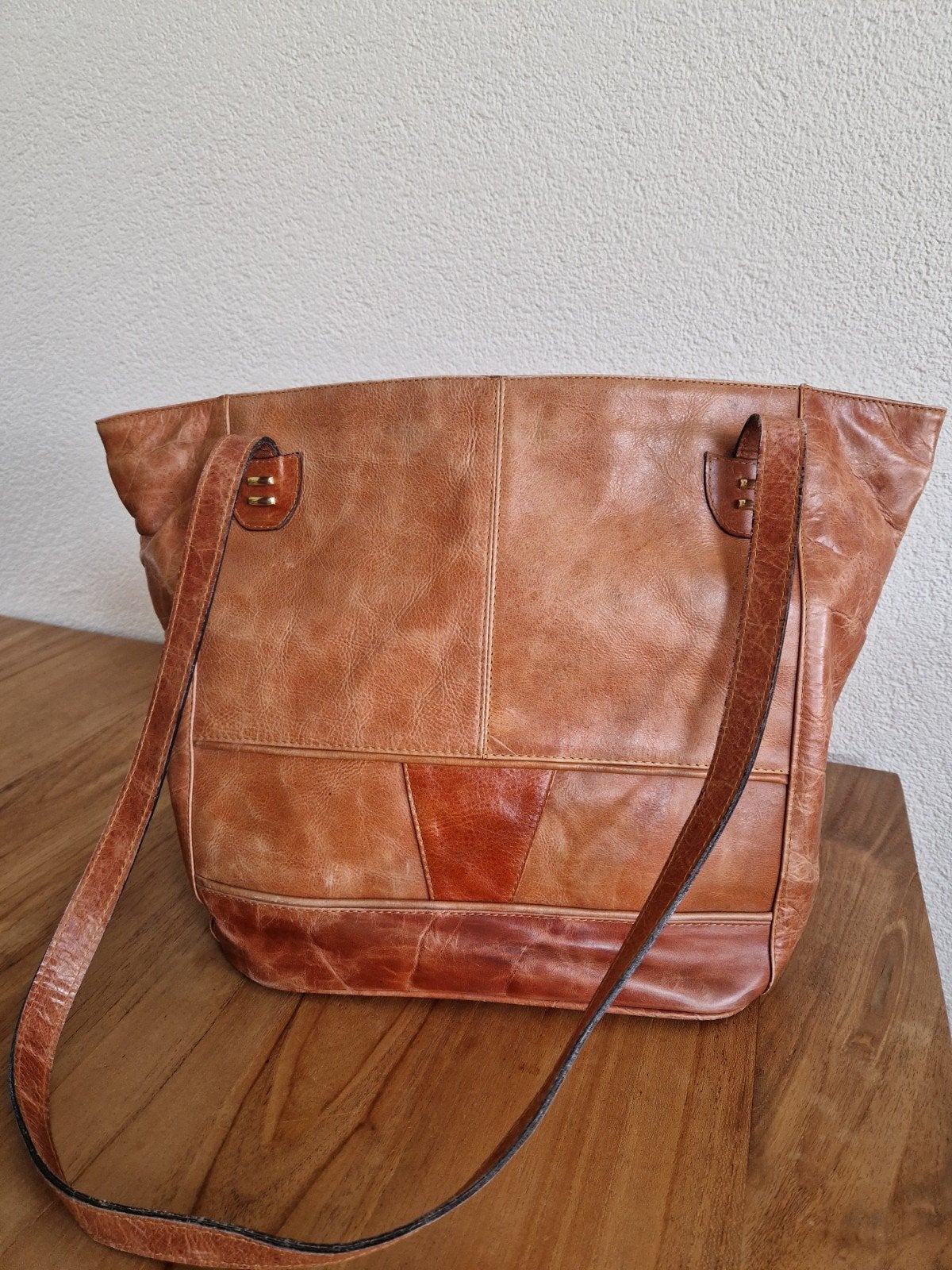 leren shopper, Ophalen of Verzenden, Bruin