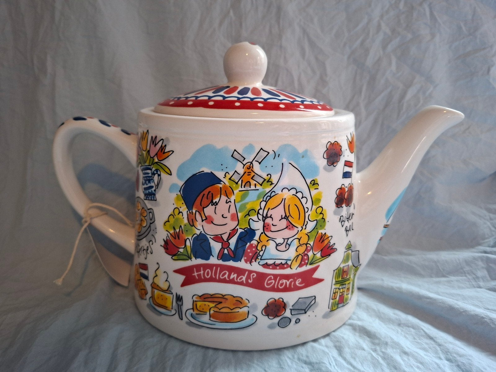 blond Amsterdam theepot, Huis en Inrichting, Keuken | Servies, Ophalen of Verzenden, Zo goed als nieuw, Aardewerk, Theepot