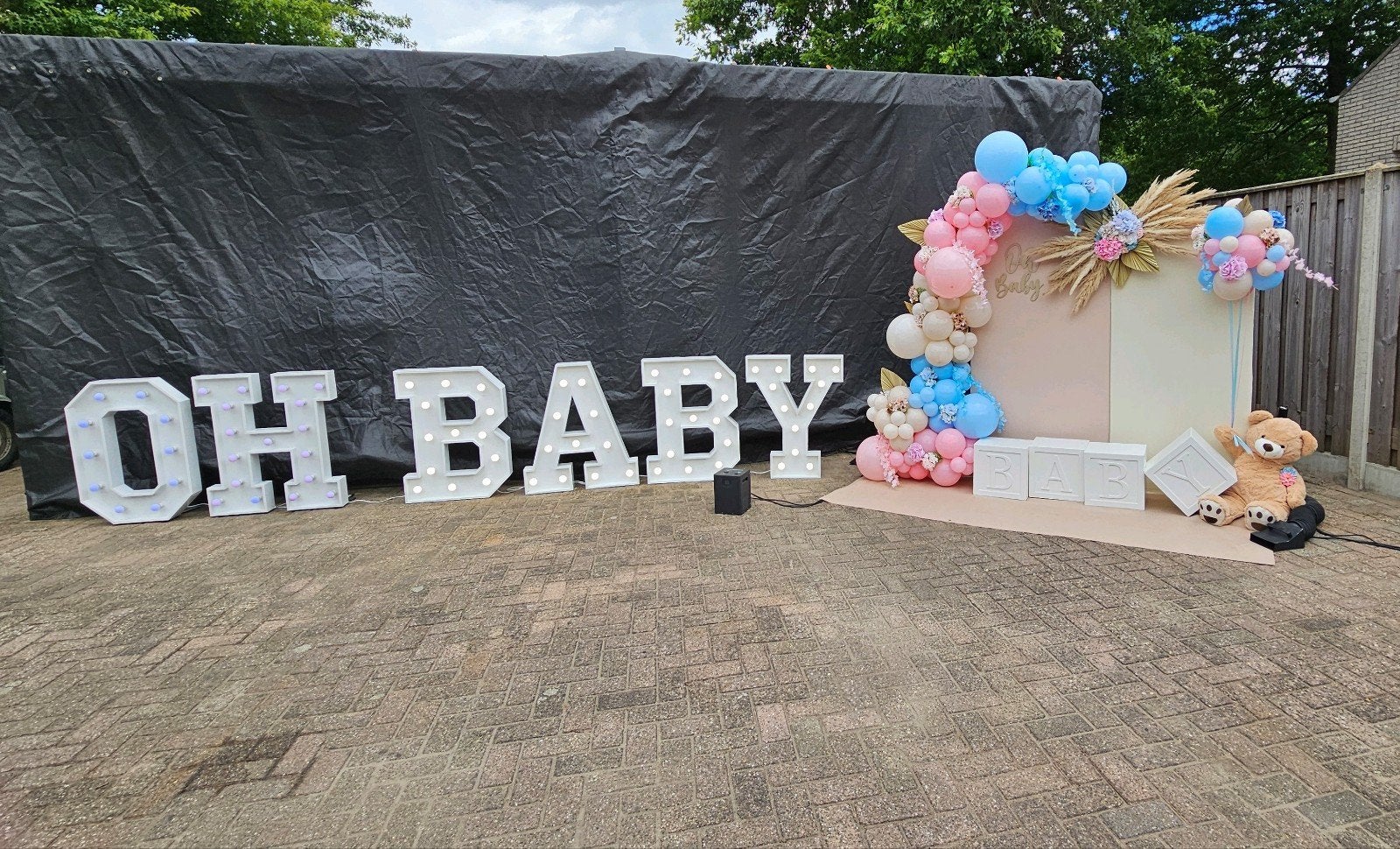Babyshower Gender reveal, Ophalen of Verzenden, Zo goed als nieuw, Geboorte of Huwelijk