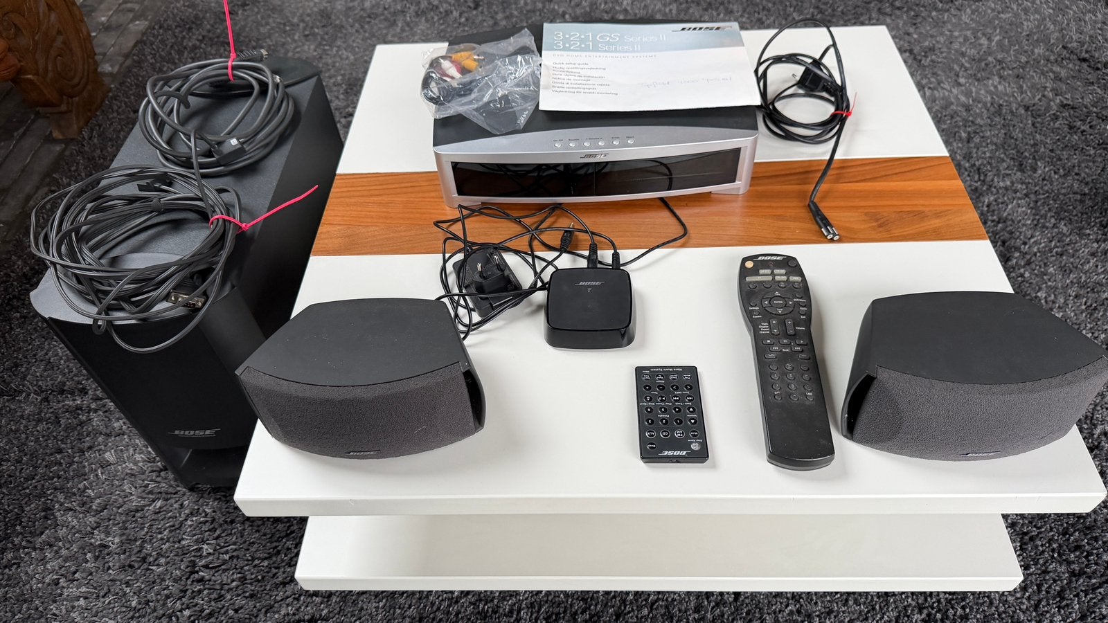 Bose 3.2.1 series II + Soundtouch wireless link adapter, Dvd-speler, Ophalen, Overige merken, Gebruikt