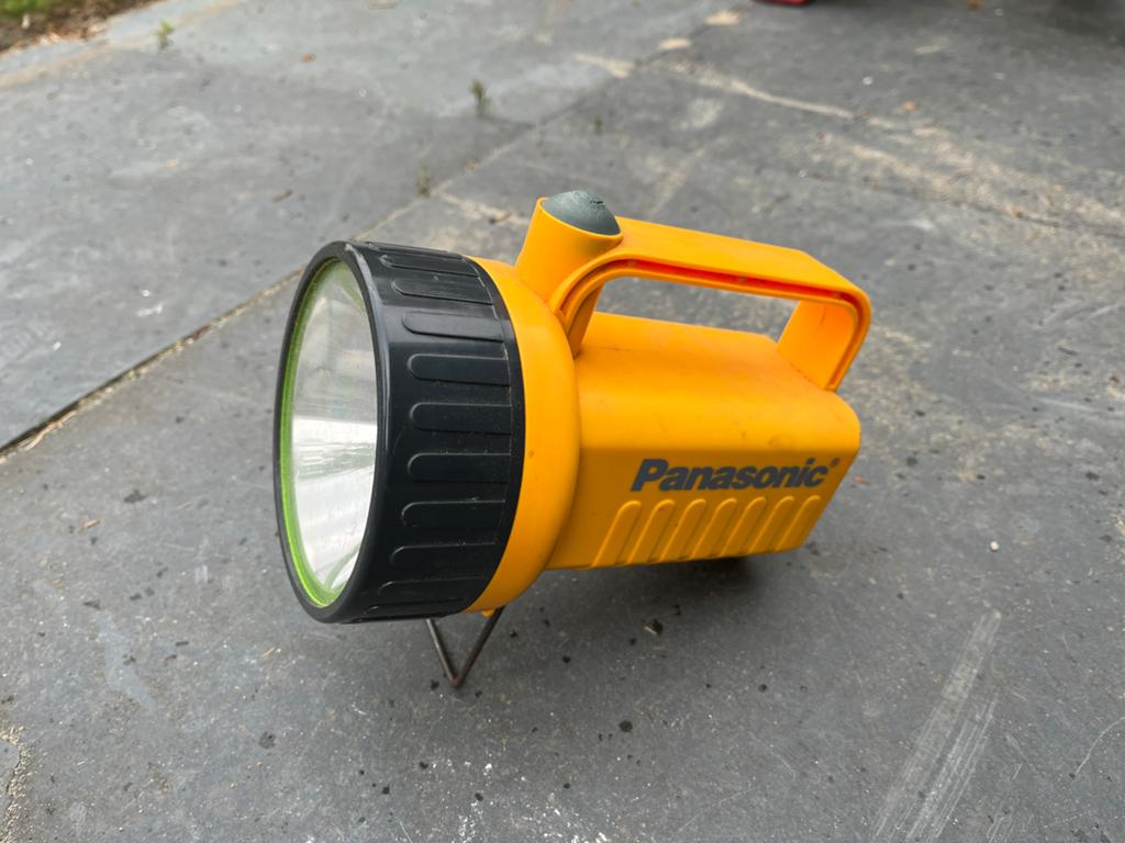 Werkende Panasonic lamp - Handige zaklamp, Ophalen, Gebruikt, Batterij