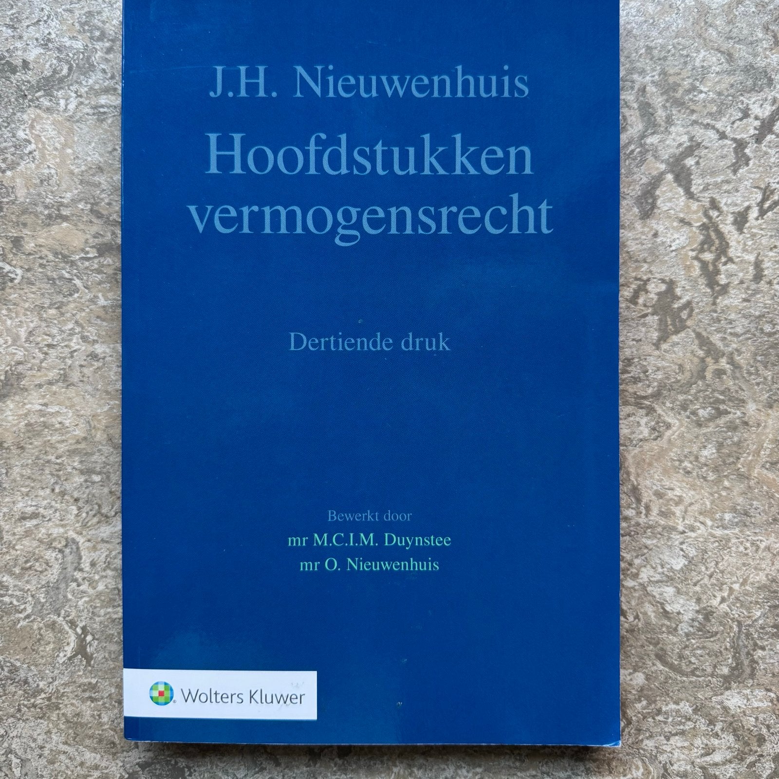 Hoofdstukken vermogensrecht(Dertiende druk -J.H. Nieuwenhuis, Ophalen of Verzenden, Gamma, Zo goed als nieuw, WO