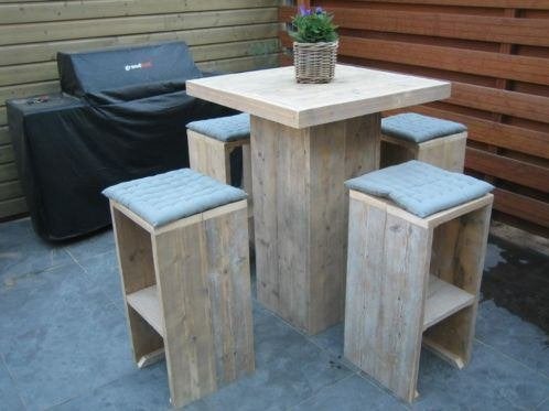 Unieke bartafel, statafel van steigerhout in elke maat/vorm, Ophalen, Nieuw